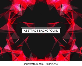 Abstract mesh background with circles, lines and shapes | EPS10 Futuristic Design
