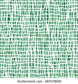 Abstract mesh background design - seamless vector pattern - white and green.