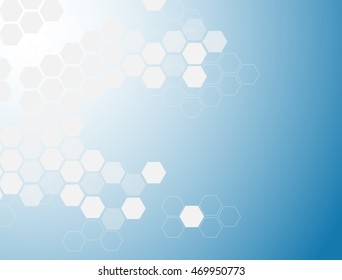 Abstract Mesh Background with Hexagon