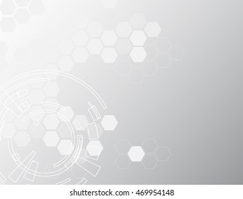 Abstract Mesh Background with Hexagon