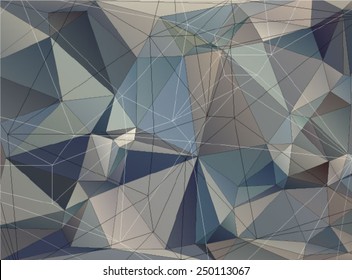 Abstract mesh background with lines and shapes. Futuristic polygonal design