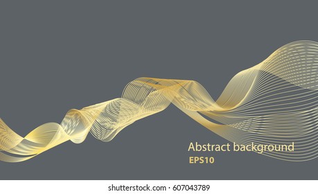 Abstract mesh background with lines and text space isolated on dark background. EPS10 Editable digital wallpaper, background, template.