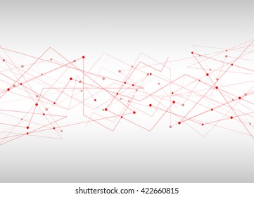 Abstract mesh background red