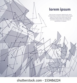 Abstract mesh background. Vector illustration.