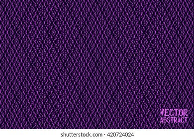 Abstract Mesh Background. Violet Rhombic Elements for Your Design. Vector illustration