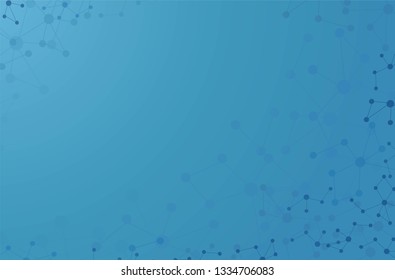Abstract Mesh blue background.  Concept  modern digital technology. Template design  poster, banner, booklet for technology, business, computer or electronics products.  Vector illustration
