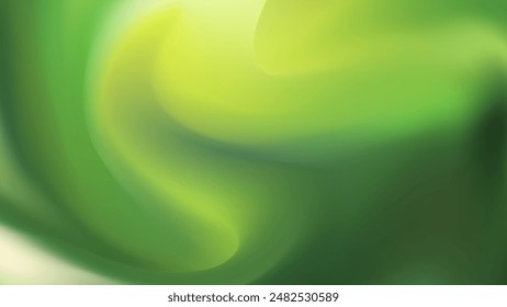 Abstractas fondo de malla borrosa con un patrón de onda cautivadora en una armoniosa mezcla de verde y amarillo, un activo de diseño moderno y visualmente atractivo para los medios digitales