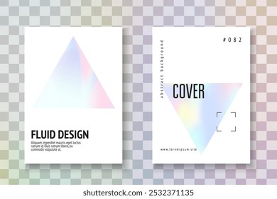 Abstract Mesh. Digital Design. Hologram Foil. Memphis Screen. Minimal Background. Blue 1980 Label. Colourful Prism Illustration. Purple Abstract Mesh
