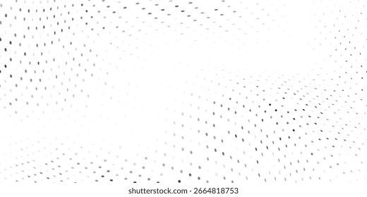 Abstract mesh dot halftone gradient texture. Vanishing polka dot background. Repeating dots gradation modern abstract