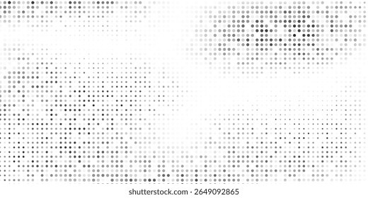 Abstract mesh dotted halftone gradient texture. Vanishing polka dot background design abstract modern art