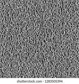 Abstract mesh or fiber texture. Intersecting broken lines. Industrial background