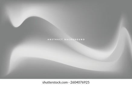 Abstract Mesh and Fluid Digital Design in Gray and White for Modern Business and Corporate Communication