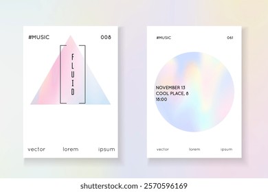 Abstract Mesh. Geometry Foil. Chrome Screen. Geometric Shape. Graphic Effect. Blue Spectrum Label. Business White Brochure. Violet Abstract Mesh