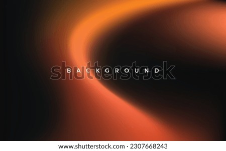 abstract mesh gradation orange color background template with fluid style vector graphic