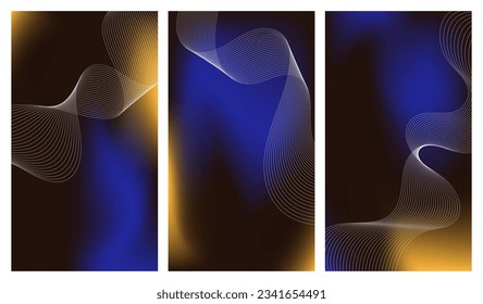 Abstract mesh gradient background. Cover design template.