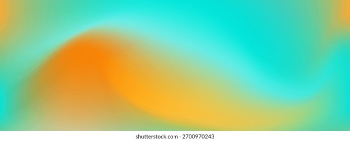 Abstract mesh gradient background with a soft, blurred blend of orange and teal colors