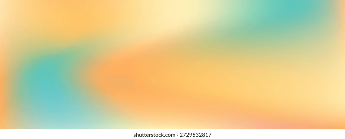 Fondo degradado de malla Abstractas con una mezcla suave y borrosa de colores naranja y verde azulado