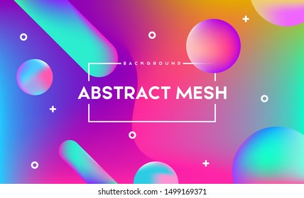 Abstract mesh gradient background vector