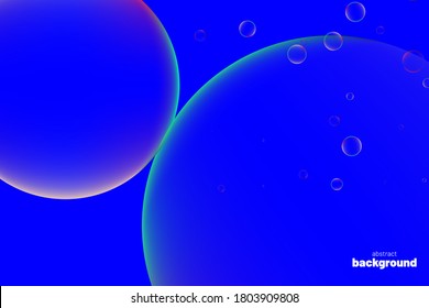 Abstract mesh gradient multicolored bubbles background, wallpaper, banner backdrop, vector eps.