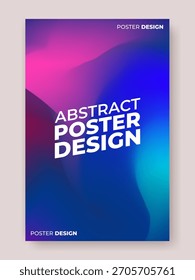 Plantilla de diseño de póster de degradado de malla Abstractas.