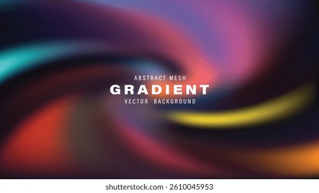 Abstract Mesh Gradient Swirl Vector Background Design Texture
