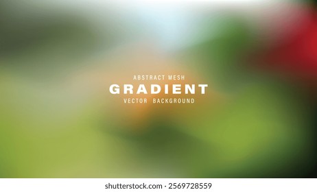 Abstract Mesh Gradient Vector Background Green, Brown, and Red Hues