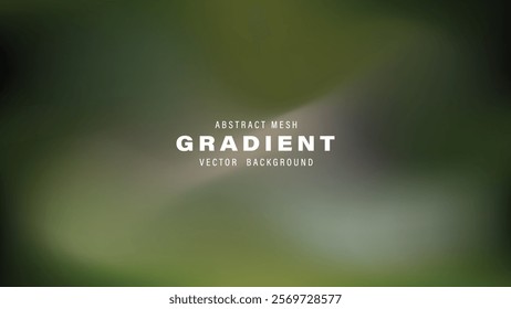 Abstract Mesh Gradient Vector Background Olive Green Hues