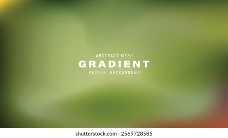 Abstract Mesh Gradient Vector Background Green Olive Brown
