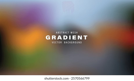 Abstract Mesh Gradient Vector Background Design Template

