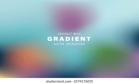 Abstract Mesh Gradient Vector Background Design Template
