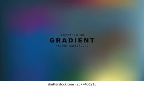 Abstract Mesh Gradient Vector Background Design Template
