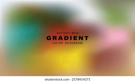 Abstract Mesh Gradient Vector Background Design Colorful Blurry
