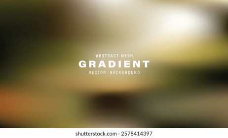 Abstract Mesh Gradient Vector Background Blurry, Olive, Brown, Green
