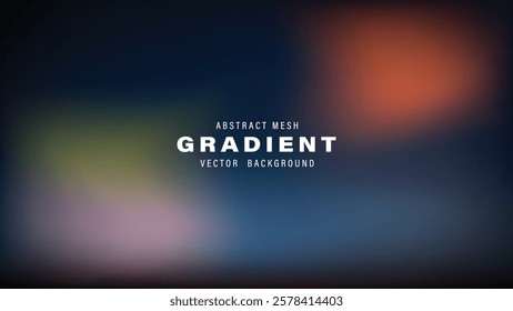 Abstract Mesh Gradient Vector Background Design Blurry Colors
