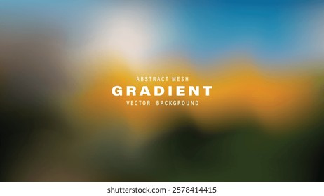 Abstract Mesh Gradient Vector Background Blurred Colors, Smooth Transition
