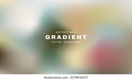 Abstract Mesh Gradient Vector Background Soft Colors Blurry Design
