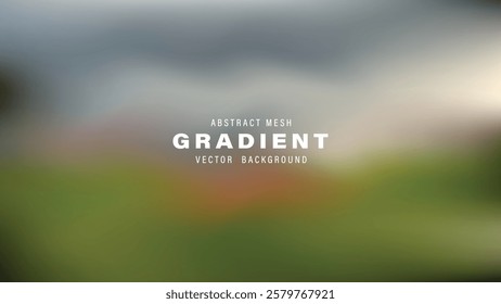 Abstract Mesh Gradient Vector Background Design Template Blurred
