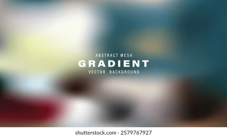 Abstract Mesh Gradient Vector Background Design Template Blurred
