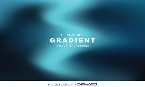 Abstract Mesh Gradient Vector Background Teal Blue Design
