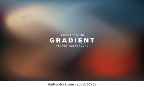 Abstract Mesh Gradient Vector Background Design Template Illustration
