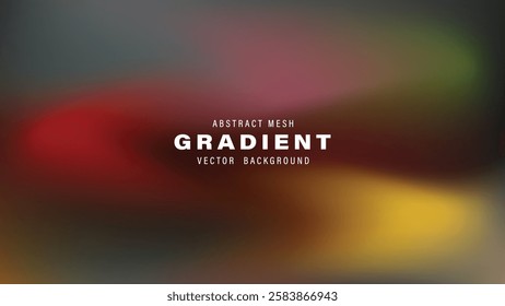 Abstract Mesh Gradient Vector Background Design, Color Blend, Blurred Texture