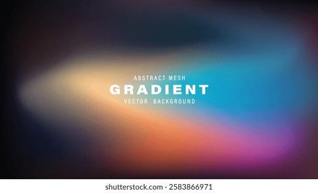 Abstract Mesh Gradient Vector Background Design Template
