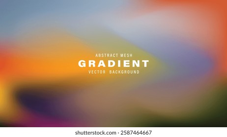 Abstract Mesh Gradient Vector Background Design Texture Blurry Colors
