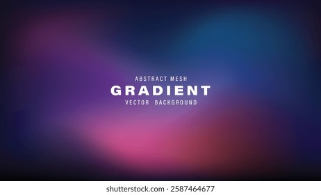 Abstract Mesh Gradient Vector Background Purple, Pink, Blue
