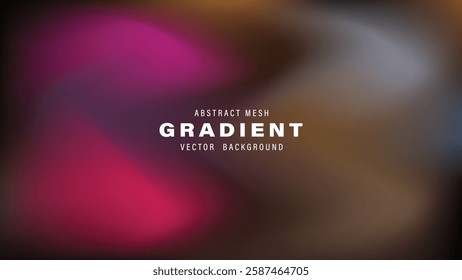 Abstract Mesh Gradient Vector Background Brown, Purple, Blurred
