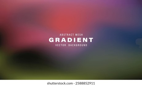 Abstract Mesh Gradient Vector Background Design Template Colors Blur
