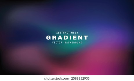 Abstract Mesh Gradient Vector Background Design Template Purple