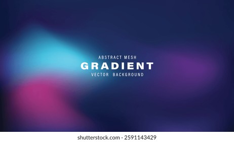 Abstract Mesh Gradient Vector Background Design Template Illustration
