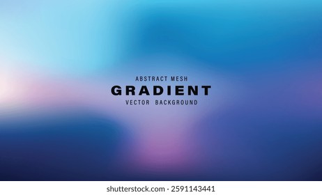 Abstract Mesh Gradient Vector Background Blue, Purple, and Pink Hues
