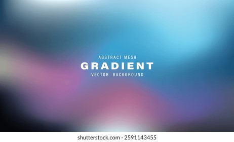 Abstract Mesh Gradient Vector Background Design Template Illustration
